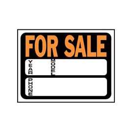 HY-KO Hy-Glo Series 3031 Identification Sign, For Sale, Fluorescent Orange Legend, Plastic