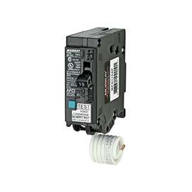 Siemens MP115AFC Circuit Breaker, AFCI, Combination, 15 A, 1 -Pole, 120 V, Common Trip, Plug Mounting