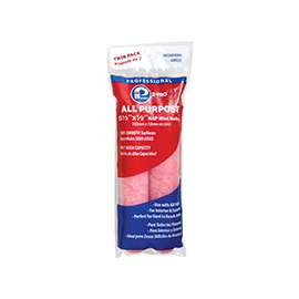 Premier 65020 Mini Roller Cover, 1/2 in Thick Nap, 6-1/2 in L, Fabric Cover, Pink