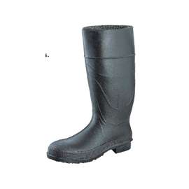 Servus 18821-6 Non-Insulated Knee Boot, #6, Pull On Closure, PVC, Black