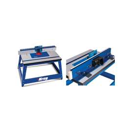 Kreg PRS2100 Benchtop Router Table, 20 in W Stand, 28-1/4 in D Stand, 20-1/4 in H Stand, Fiberboard