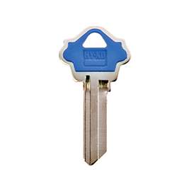 HY-KO 13005WK2PB Key Blank, Brass/Plastic, Nickel, For: Weslock Cabinet, House Locks and Padlocks