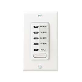 Intermatic EI210W Electronic Countdown Timer, 15 A, 120 V, 1800 W, 10 to 60 min Time Setting, White