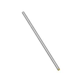 Stanley Hardware N179-333 Threaded Rod, 3/8-16 Thread, 12 in L, A Grade, Steel, Zinc, UNC Thread