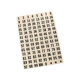 HY-KO MM-100 Packaged Number Set, 1/2 in H Character, Black Character, White Background, Vinyl