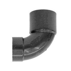CANPLAS 103103BC Reducing Closet Pipe Elbow, 4 x 3 in, Spigot x Hub, 90 deg Angle, ABS, Black