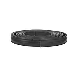 Suncast PRO60 Lawn Edging, 60 ft L, 5 in H, Polyethylene, Black