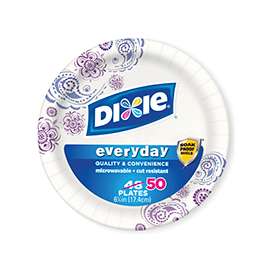 Dixie 15123 Disposable Plate, Paper