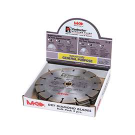 MK 167047 Saw Blade, 7/8 to 5/8 in Arbor, Diamond Cutting Edge
