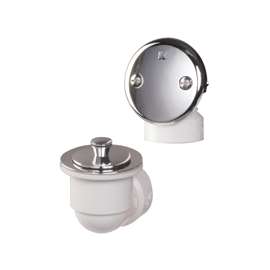 Keeney 621PVCDSBN Bath Drain Assembly, Brass, Satin Nickel