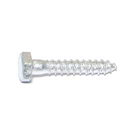 MIDWEST FASTENER 05556 Lag Screw, 1/4-10 Thread, 1-1/2 in OAL, 2 Grade, Galvanized Steel, SAE Measuring