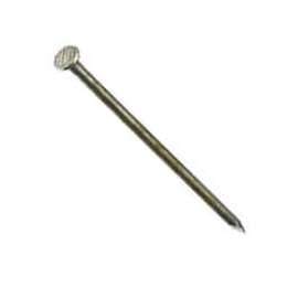 ProFIT 0054262 Finishing Nail, 8 in L, Carbon Steel, Hot-Dipped Galvanized, Flat Head, Round Shank, 50 lb