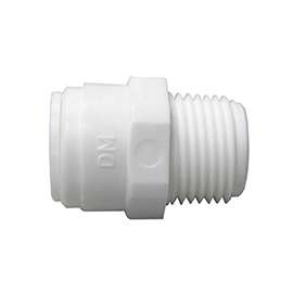 WATTS PL-3026 Pipe Adapter, 3/8 in, Compression x MPT, Plastic, 150 psi Pressure