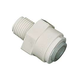 WATTS PL-3035 Pipe Adapter, 1/2 x 3/8 in, Compression x MPT, Plastic, 150 psi Pressure