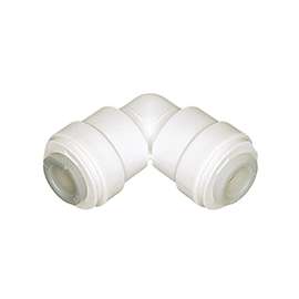 WATTS PL-3032 Tube Elbow, 1/2 in, 90 deg Angle, Plastic, 150 psi Pressure