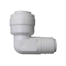 WATTS PL-3008 Tube Elbow, 1/4 x 1/8 in, 90 deg Angle, Nylon, 150 psi Pressure