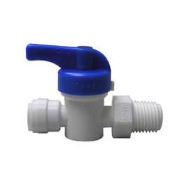 WATTS PL-3042 Stop Valve, 3/8 in Connection, Compression x MPT, 150 psi Pressure, Manual Actuator, CPVC Body