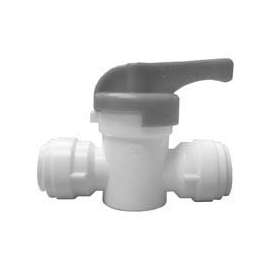 WATTS PL-3011 Stop Valve, 1/4 in Connection, Compression, 150 psi Pressure, Manual Actuator, CPVC Body