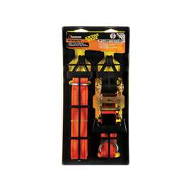 KEEPER 05524 Tie-Down, 1-1/2 in W, 14 ft L, Polyester, Gray, 1000 lb, J-Hook End Fitting, Steel End Fitting