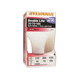 Sylvania 19380 Incandescent Lamp, A21 Lamp