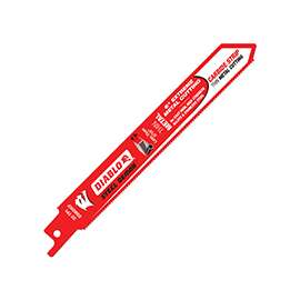 Diablo DS0620CF Reciprocating Saw Blade, 1 in W, 6 in L, 20 TPI, Carbide Cutting Edge