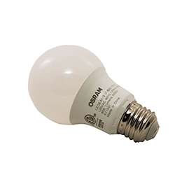 Sylvania 79282 LED Bulb, General Purpose, A19 Lamp, 60 W Equivalent, E26 Lamp Base, Frosted, Bright White Light