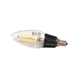 Sylvania 79520 LED Bulb, 120 V, 4.5 W, Candelabra E12, B10 Lamp, Soft White Light