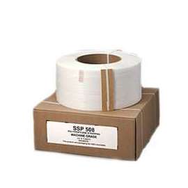 Nifty Wrapper SSP508HD Strapping Coil, 7200 ft L, 1/2 in W, 0.025 Thick Material, Polypropylene, White