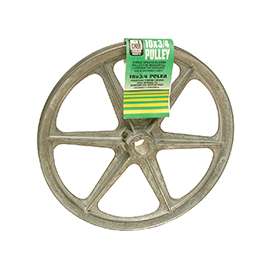 Dial 6323 Blower Pulley, 3/4 in Dia Bore, 10 in OD, 1-Groove, Zinc