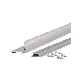 M-D DB001 Series 69500 Door Bottom with Drip Cap, 48 in L, 1-1/4 in W, 1-1/4 in H, Aluminum, Mill