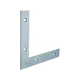 Prosource FC-Z04-C4PS Corner Brace, 4 in L, 4 in W, 5/8 in H, Steel, Zinc-Plated, 1.8 mm Thick Material