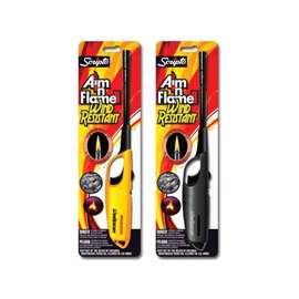 Scripto HW12 Utility Lighter, Butane, Black/Yellow