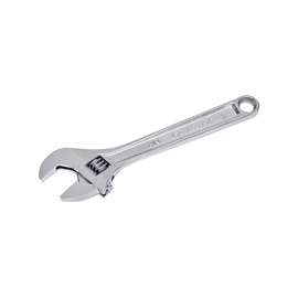 Crescent AC28VS Adjustable Wrench, 8 in OAL, 1-1/8 in Jaw, Steel, Chrome, Non-Cushion Grip Handle