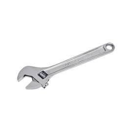 Crescent AC210VS Adjustable Wrench, 10 in OAL, 1.313 in Jaw, Steel, Chrome, Non-Cushion Grip Handle