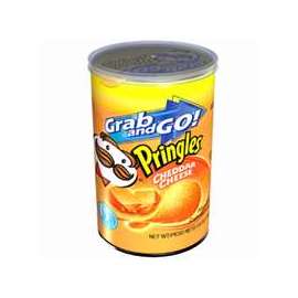 Pringles 84561 Potato Chips, Cheddar, Cheese Flavor, 2.5 oz Can