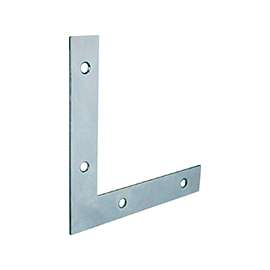 Prosource FC-Z05-C4PS Corner Brace, 5 in L, 5 in W, 7/8 in H, Steel, Zinc-Plated, 1.8 mm Thick Material