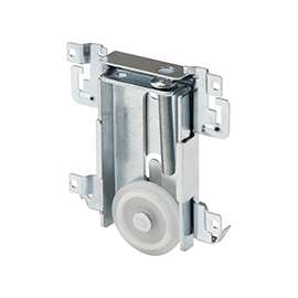 Prime-Line N 6790 Roller Assembly, 1-7/16 in Dia Roller, 1/8 in W Roller, Steel, Bottom Mounting
