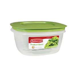 Rubbermaid 1776416 Food Storage Container, 14 Cups Capacity, Square, Clear
