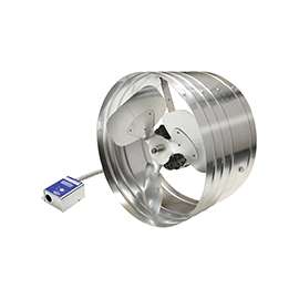 Master Flow EGV5 Power Attic Vent, 120 V, 696 sq-in Net Free Ventilating Area, 1450 cfm Air, Galvanized Steel