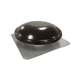 Master Flow ERV4BL Power Attic Vent with Thermostat, 480 sq-in Net Free Ventilating Area, 1000 cfm Air, Steel, Black