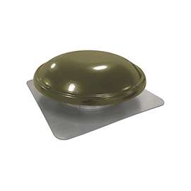 Master Flow ERV5WW Power Attic Vent, 600 sq-in Net Free Ventilating Area, 1250 cfm Air, Steel
