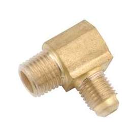 Anderson Metals 754049-1012 Tube Elbow, 5/8 x 3/4 in, 90 deg Angle, Brass, 650 psi Pressure