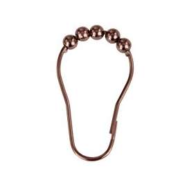Simple Spaces SD-BH-VB Roller Ball Curtain Hook, Steel, Venetian Bronze, 1-1/2 in W, 3 in H