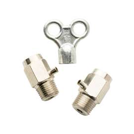Plumb Pak PP827-9 Loose Key Air Valve with Key, 1/8-27 in Connection, NPT, Brass, Chrome