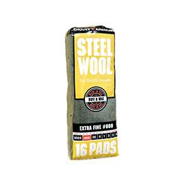 Homax 106601-06 Steel Wool, #000 Grit, Extra Fine, Gray