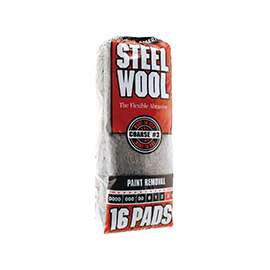 Homax 106606-06 Steel Wool, #3 Grit, Coarse, Gray