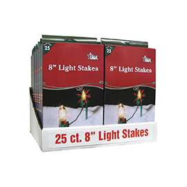 Adams 9105-99-1640 Light Stake, 10 in L, Christmas, Polypropylene, Dark Green