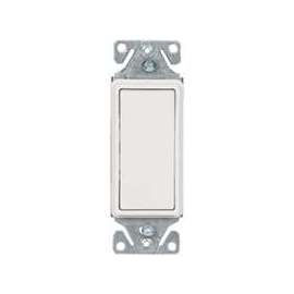 Eaton Wiring Devices 7500 C7501W-SP-L Rocker Switch, 15 A, 120/277 V, SPST, Lead Wire Terminal, White