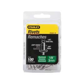 RIVET 1/8X3/8IN ALUMINUM 100PK