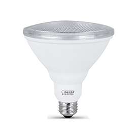 Feit Electric PAR3875/10KLED/2 LED Bulb, Flood/Spotlight, PAR38 Lamp, 75 W Equivalent, E26 Lamp Base, Clear
